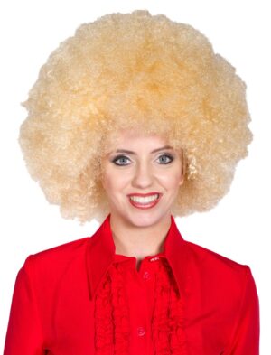 Kostümzubehör Kostümzubehör Perücke Hippie Lockenkopf blond one size