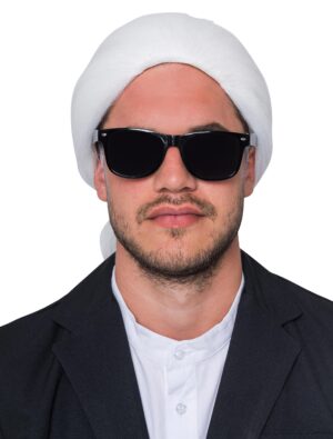 Kostümzubehör Kostümzubehör Perücke Karl mit Zopf weiß