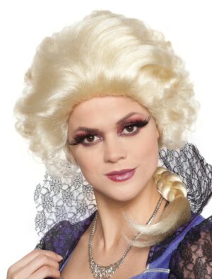 Kostümzubehör Kostümzubehör Perücke Marquis mit geflochtenem Zopf Farbe: blond