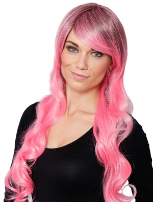 Kostümzubehör Kostümzubehör Perücke Ombre braun/pink