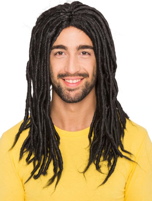 Kostümzubehör Kostümzubehör Perücke Reggae schwarz one size
