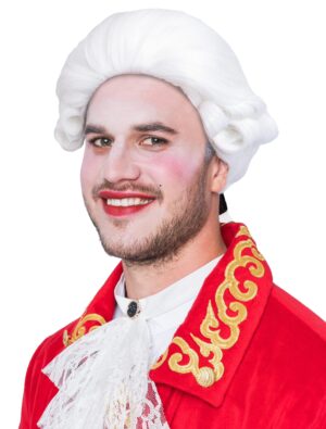 Kostümzubehör Kostümzubehör Perücke Richter weiß one size