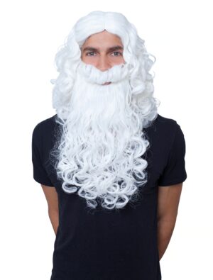 Kostümzubehör Kostümzubehör Perücke Santa weiß