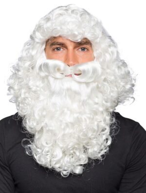 Kostümzubehör Kostümzubehör Perücke Weihnachtsmann mit Bart  weiß one size