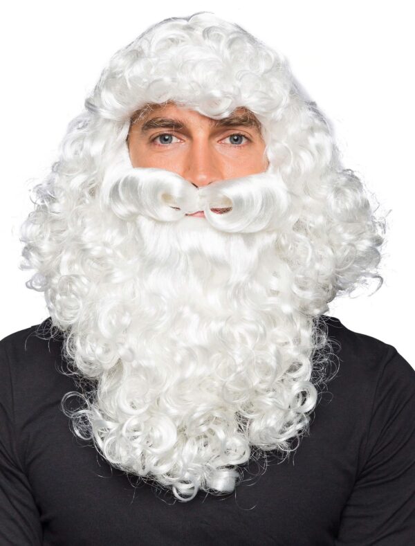 Kostümzubehör Kostümzubehör Perücke Weihnachtsmann mit Bart  weiß one size