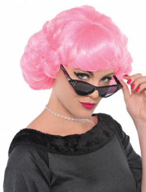 Kostümzubehör Kostümzubehör Perücke elegant glatt wellig rosa