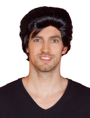 Kostümzubehör Kostümzubehör Perücke glatt kurz schwarz/braun
