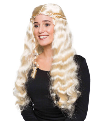 Kostümzubehör Kostümzubehör Perücke holde Maid lang wellig blond one size