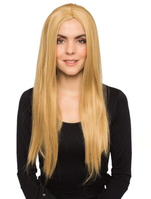 Kostümzubehör Kostümzubehör Perücke lang glatt blond one size
