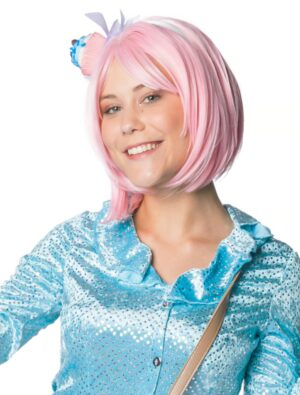 Kostümzubehör Kostümzubehör Perücke long Bob rosa