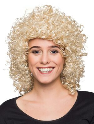 Kostümzubehör Kostümzubehör Perücke mittelang wilde Locken blond one size