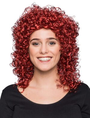 Kostümzubehör Kostümzubehör Perücke mittelang wilde Locken braun one size