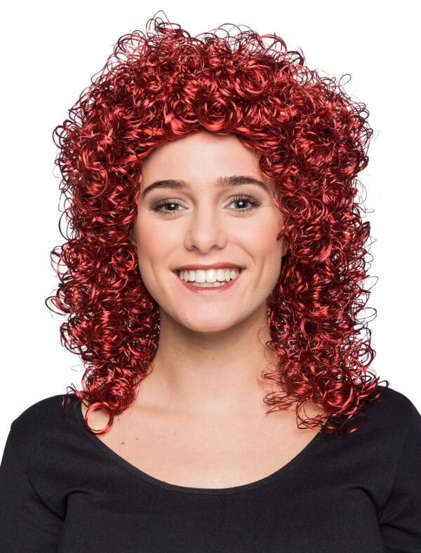 Kostümzubehör Kostümzubehör Perücke mittelang wilde Locken braun one size