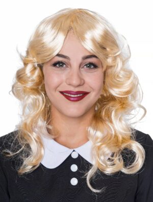 Kostümzubehör Kostümzubehör Perücke mittellang wellig hellblond one size