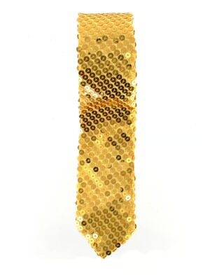 Kostümzubehör Krawatte Pailletten gold