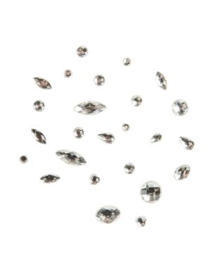 Kostümzubehör Kristalle 50 Stk. transparent