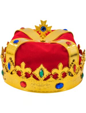 Kostümzubehör Krone König rot