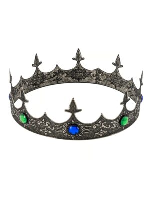Kostümzubehör Krone Poseidon silber