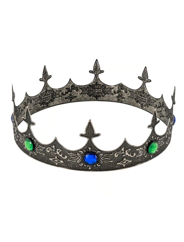 Kostümzubehör Krone Poseidon silber