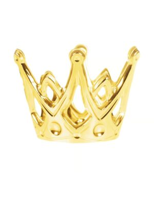 Kostümzubehör Krone Prinzessin gold mit Band