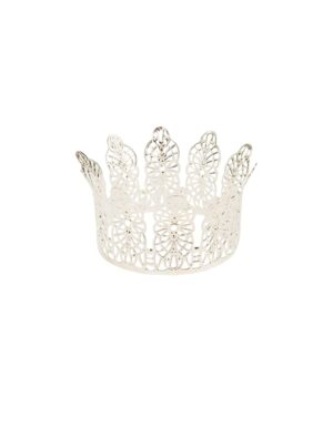Kostümzubehör Krone filigran silber
