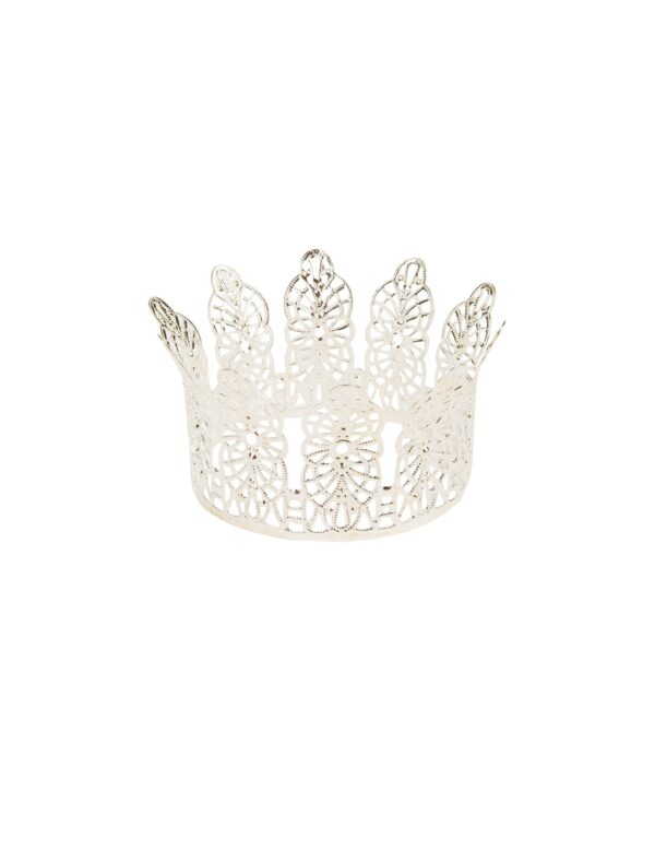 Kostümzubehör Krone filigran silber