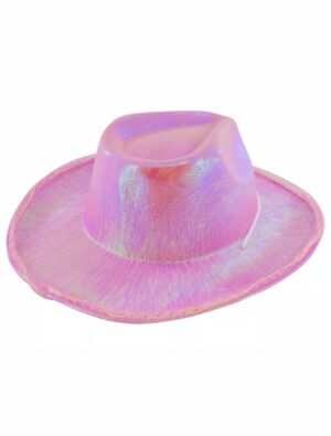 Kostümzubehör LED Cowboyhut rosa