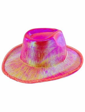 Kostümzubehör LED Cowboyhut rot
