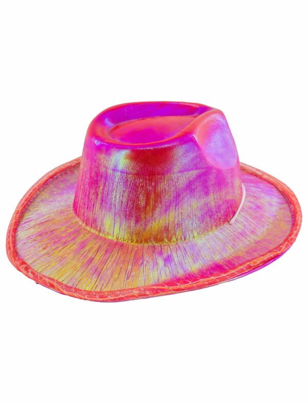 Kostümzubehör LED Cowboyhut rot
