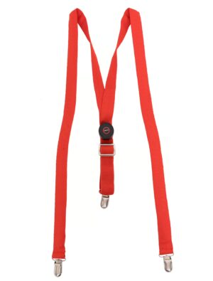Kostümzubehör LED Hosenträger rot