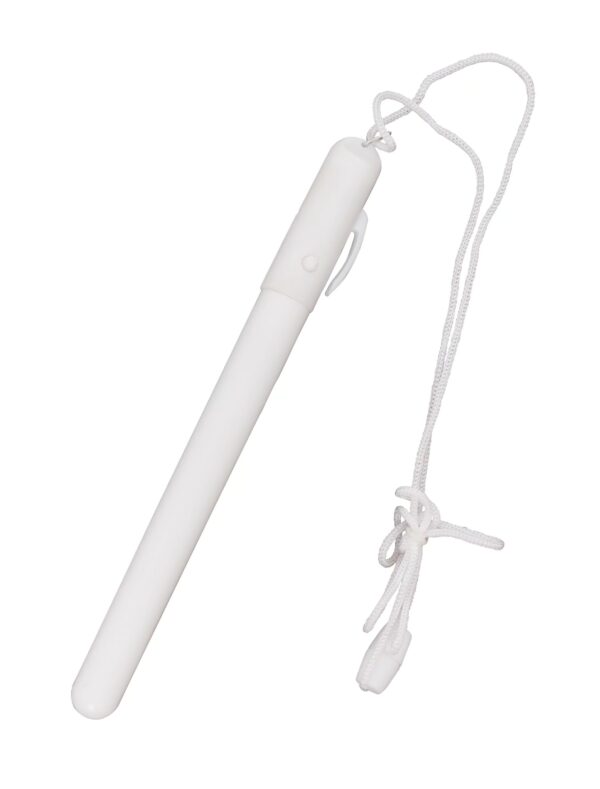 Kostümzubehör LED Leuchtstab blinkend 18cm Farbe: weiß