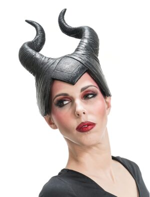 Kostümzubehör Latexhörner 20x29cm schwarz