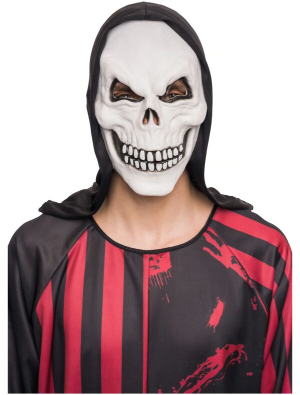 Kostümzubehör Latexmaske Der Tod schwarz/weiß