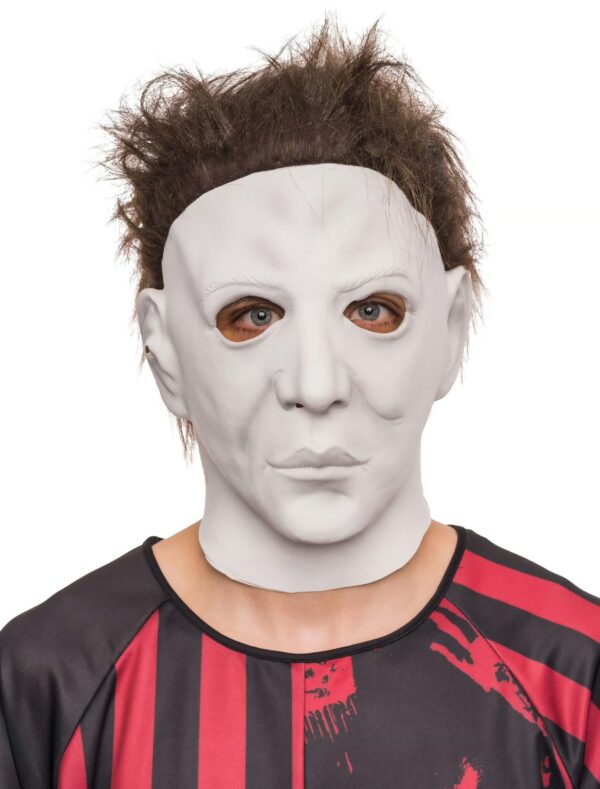 Kostümzubehör Latexmaske Michael schwarz/weiß
