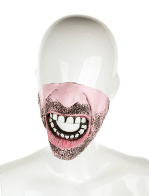 Kostümzubehör Latexmaske Mund Farbe: rosa