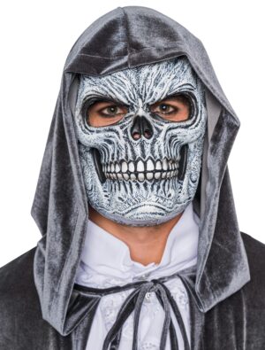 Kostümzubehör Latexmaske Totenschädel Farbe: schwarz/weiß