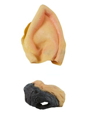 Kostümzubehör Latexohren und -nase Farbe: beige