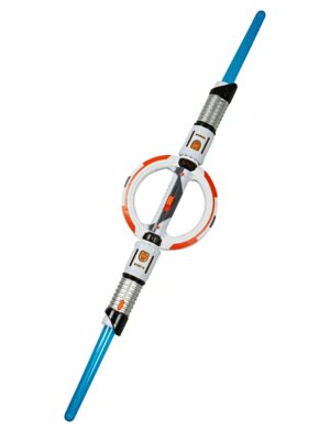 Kostümzubehör Lichtschwert mit Doppelklinge blau