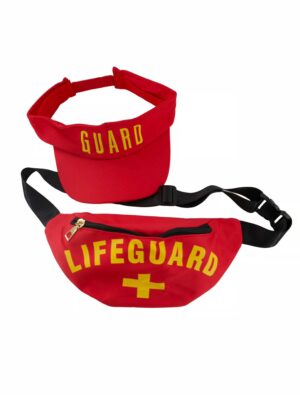 Kostümzubehör Lifeguard Set 2-tlg. rot