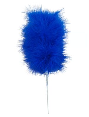 Kostümzubehör Marabufeder 25cm blau