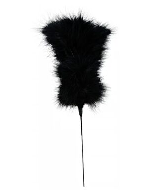 Kostümzubehör Marabufeder 25cm schwarz