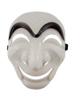 Kostümzubehör Maske Bankräuber Farbe: schwarz/weiß