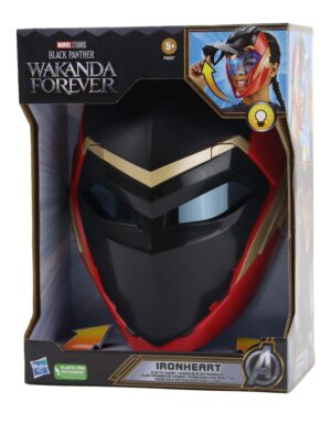 Kostümzubehör Maske Black Panther Ironheart mit Visier schwarz/rot/gold