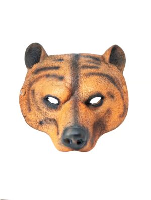 Kostümzubehör Maske Braunbär