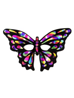 Kostümzubehör Maske Butterfly bunt Farbe: mehrfarbig