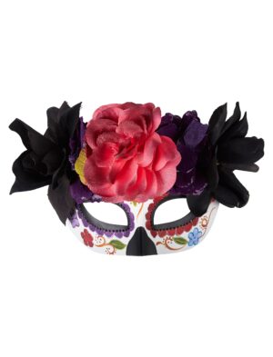 Kostümzubehör Maske Dia de los Muertos lila