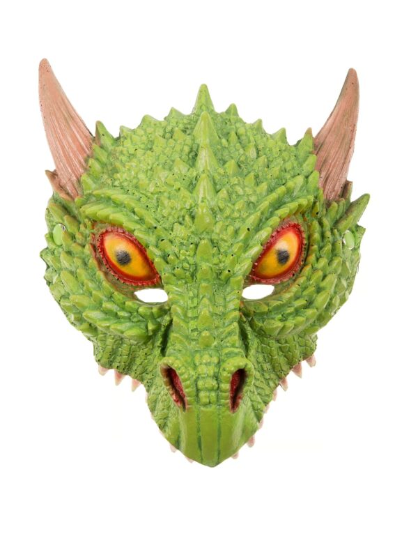Kostümzubehör Maske Dinosaurier grün