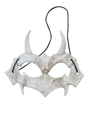 Kostümzubehör Maske Drache Schaumstoff weiß