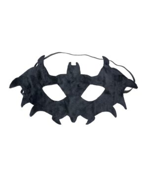 Kostümzubehör Maske Fledermaus Stoff schwarz