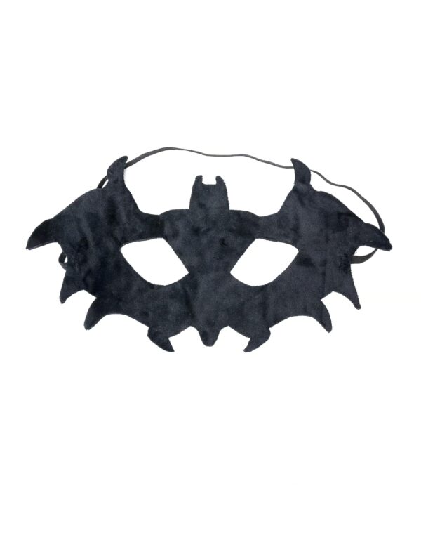 Kostümzubehör Maske Fledermaus Stoff schwarz